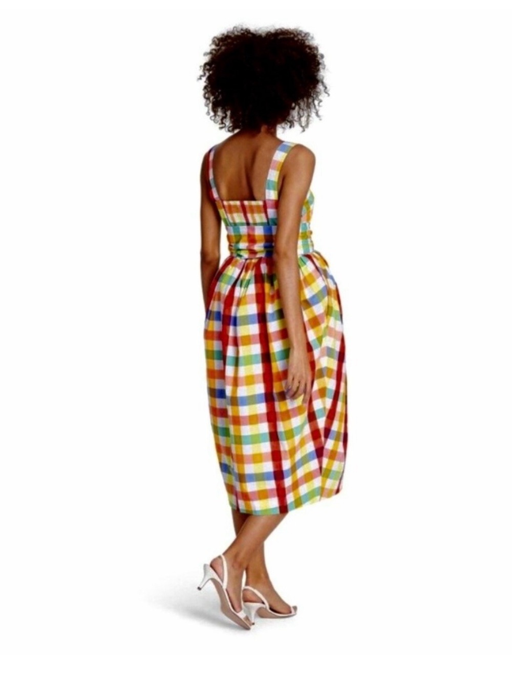 NWOT Christopher John Rogers Target plaid dress gingham size 4 - Picture 3 of 5